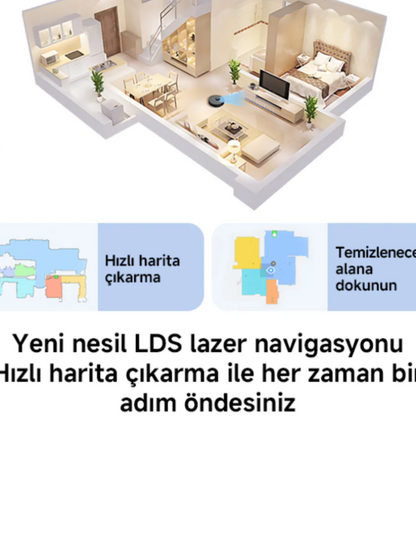 Xiaomi Mi Robot Vacuum S10t 8000pa Akıllı Robot Süpürge