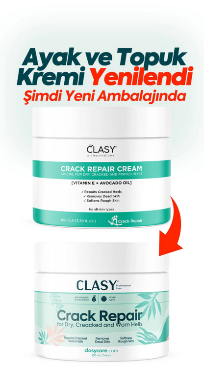 Clasy Care Ayak Ve Topuk Çatlak Kremi, Ayak Bakımı, Ayak Kokusu Ve Topuk 100ml