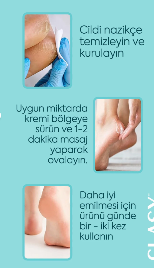 Clasy Care Ayak Ve Topuk Çatlak Kremi, Ayak Bakımı, Ayak Kokusu Ve Topuk 100ml